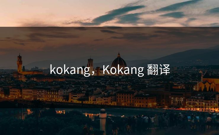 kokang，Kokang 翻译